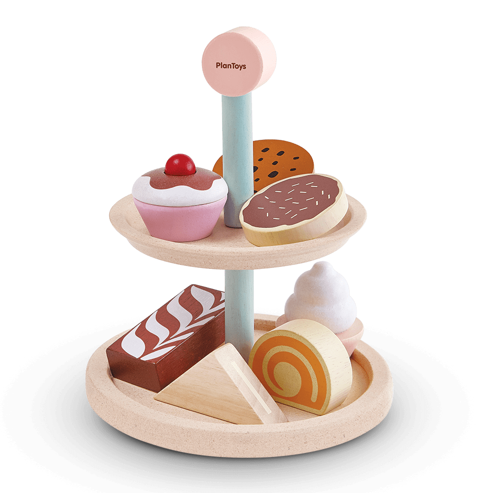 Plan Toys Bakery Stand Set Gioco Simbolico in Legno