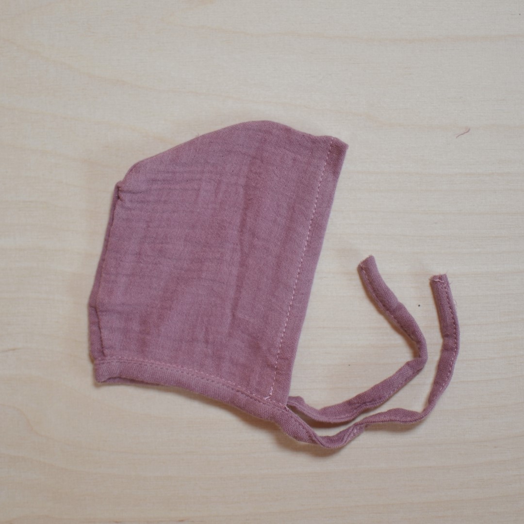 Minikane cuffietta mussola bambola rosa 34 cm cotone
