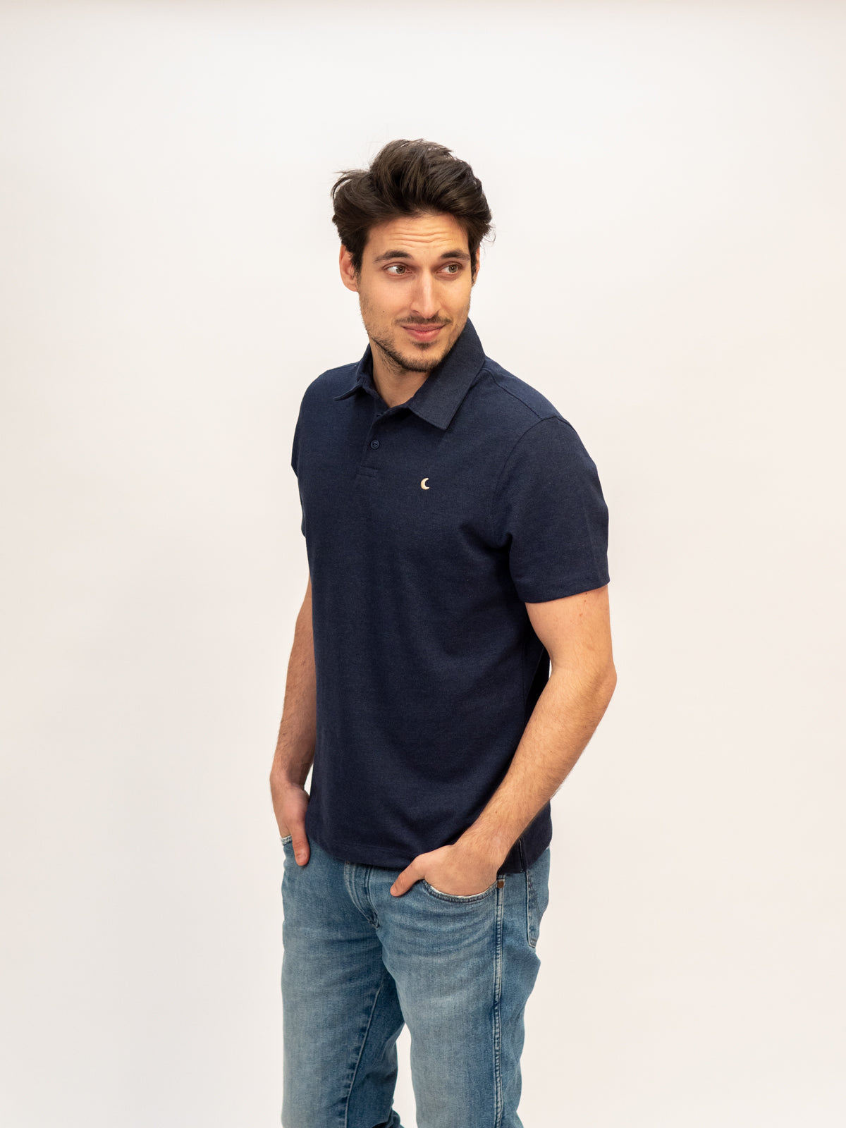 Ella and Rapha Moon polo uomo blu casual