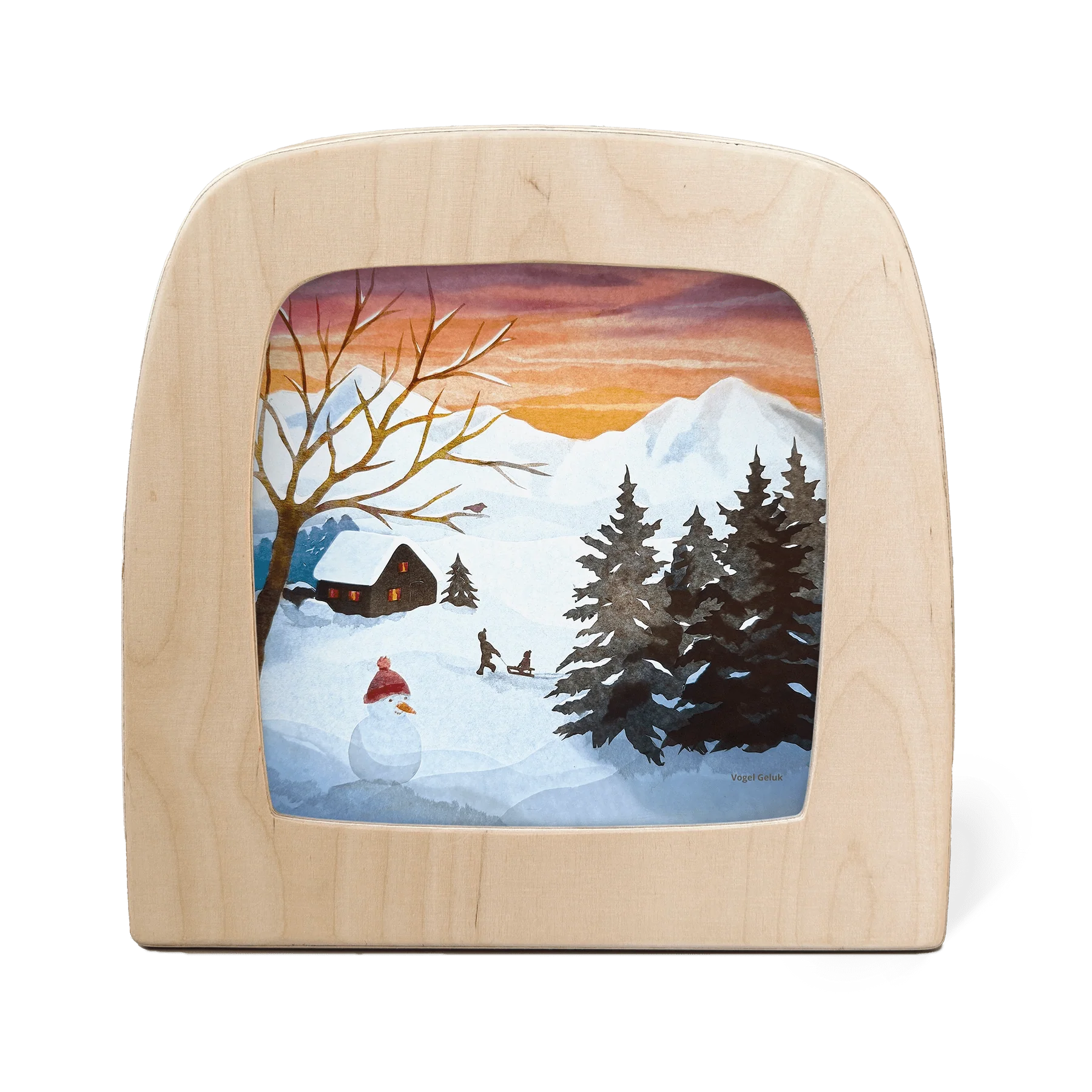 Toverlux Vogel Geluk Sled Song trasparenza per lampada