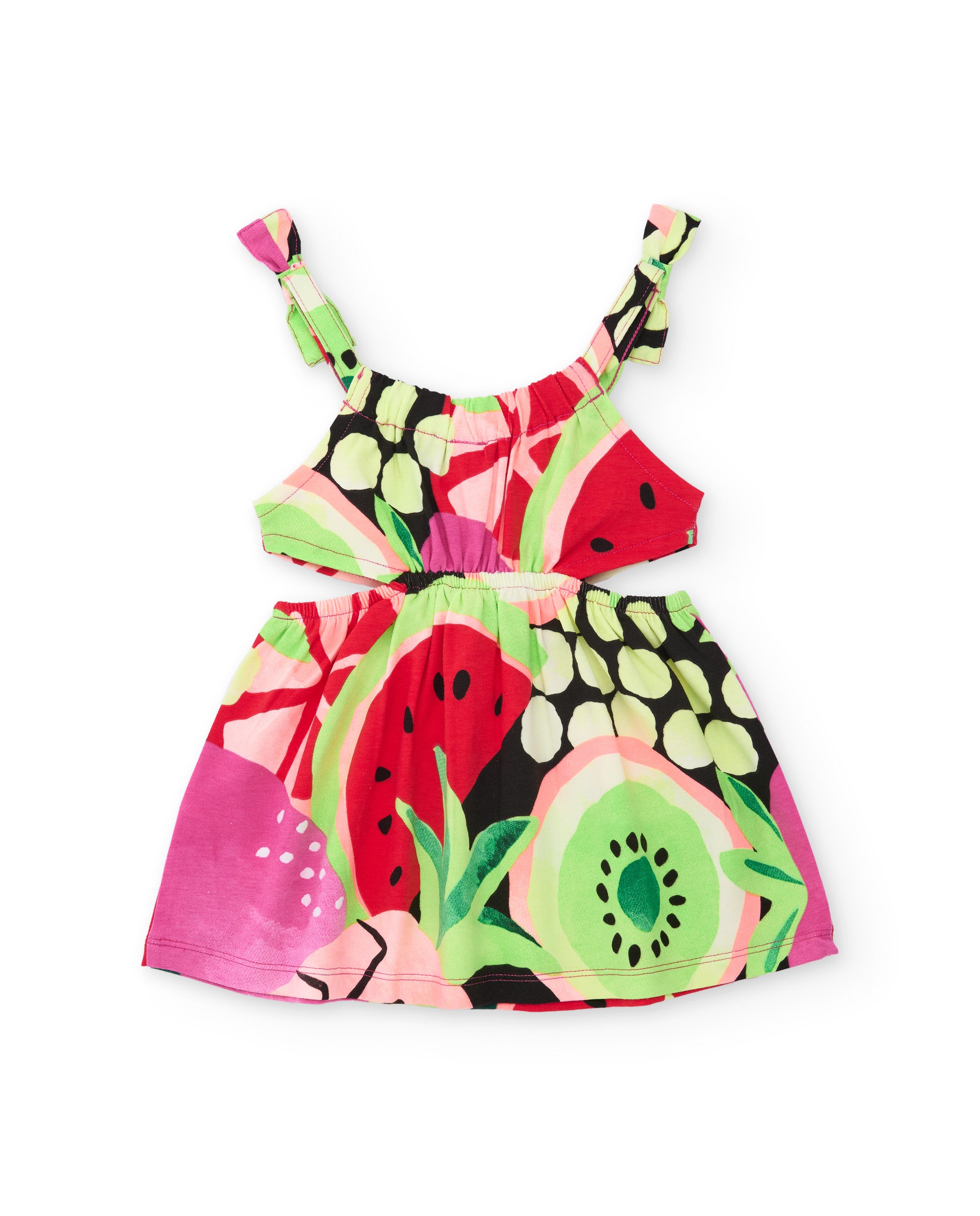 Tuc Tuc vestito bambina bretelle annodate rosso