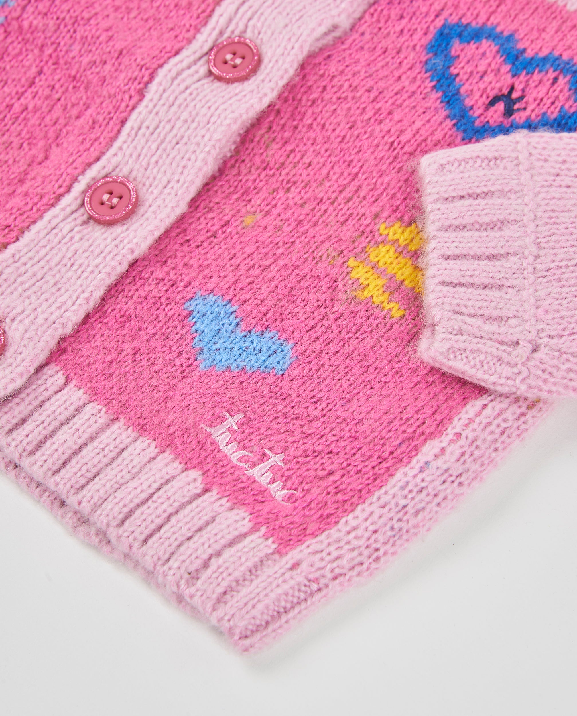Tuc Tuc Meow Meow cardigan bambina rosa cuori fiori