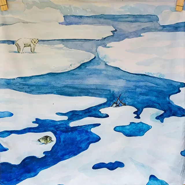 Wonderie The Frozen Land telo gioco 100x100 cm cotone bio