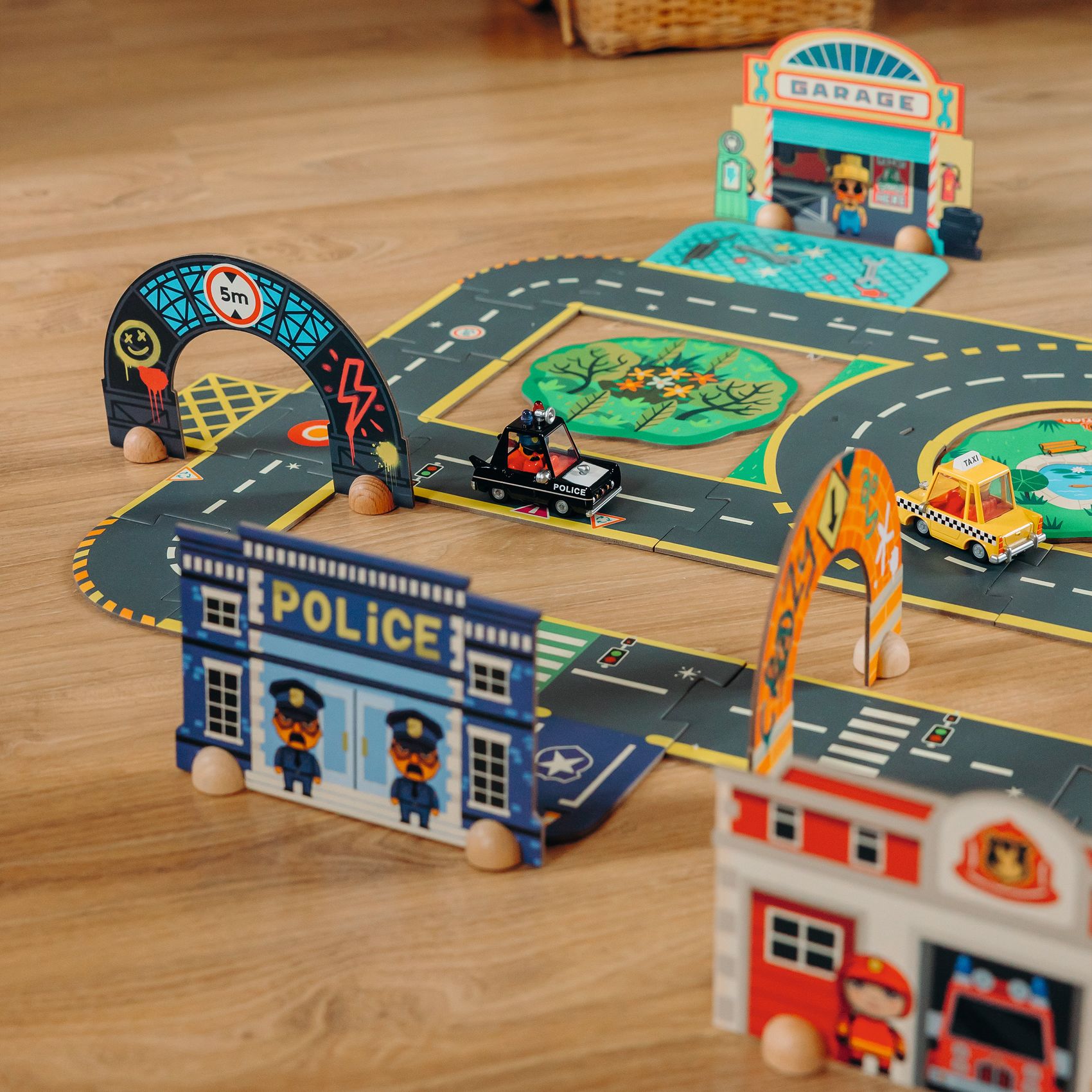 Djeco Crazy Motors Puzzl'Up Ville City puzzle pista 36 pezzi