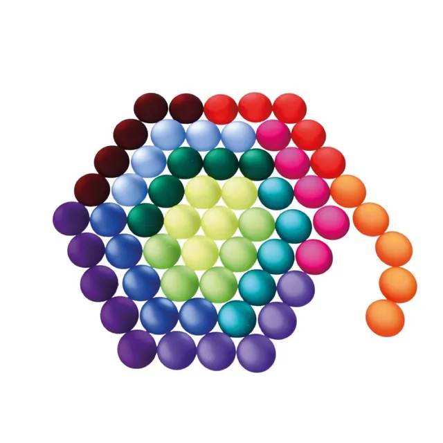 Bauspiel 60 pietre opache arcobaleno acrilico 2,2 cm
