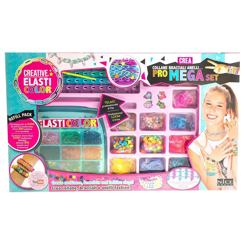 ElastiColor Mega Creative Set Crea bracciali kit elastici 2300 pezzi