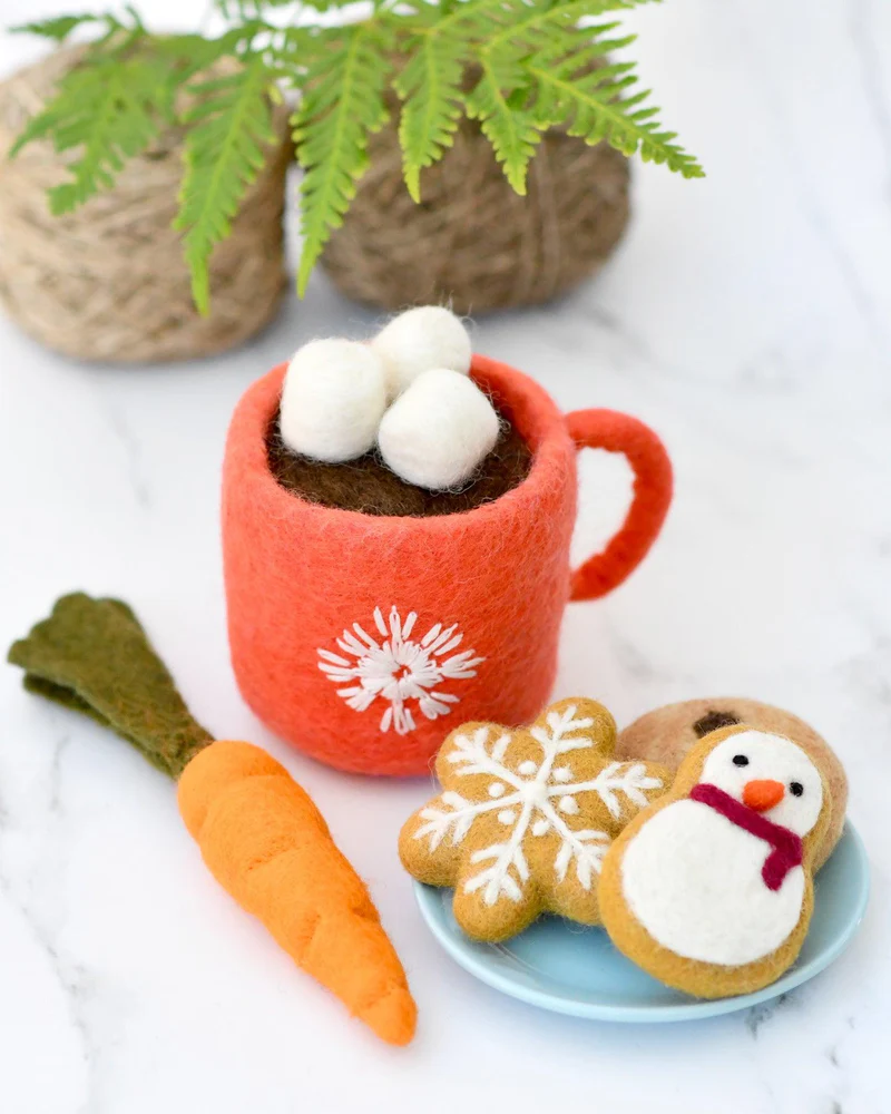 Tara Treasures Santa’s Snacks cibo in feltro 5 pezzi