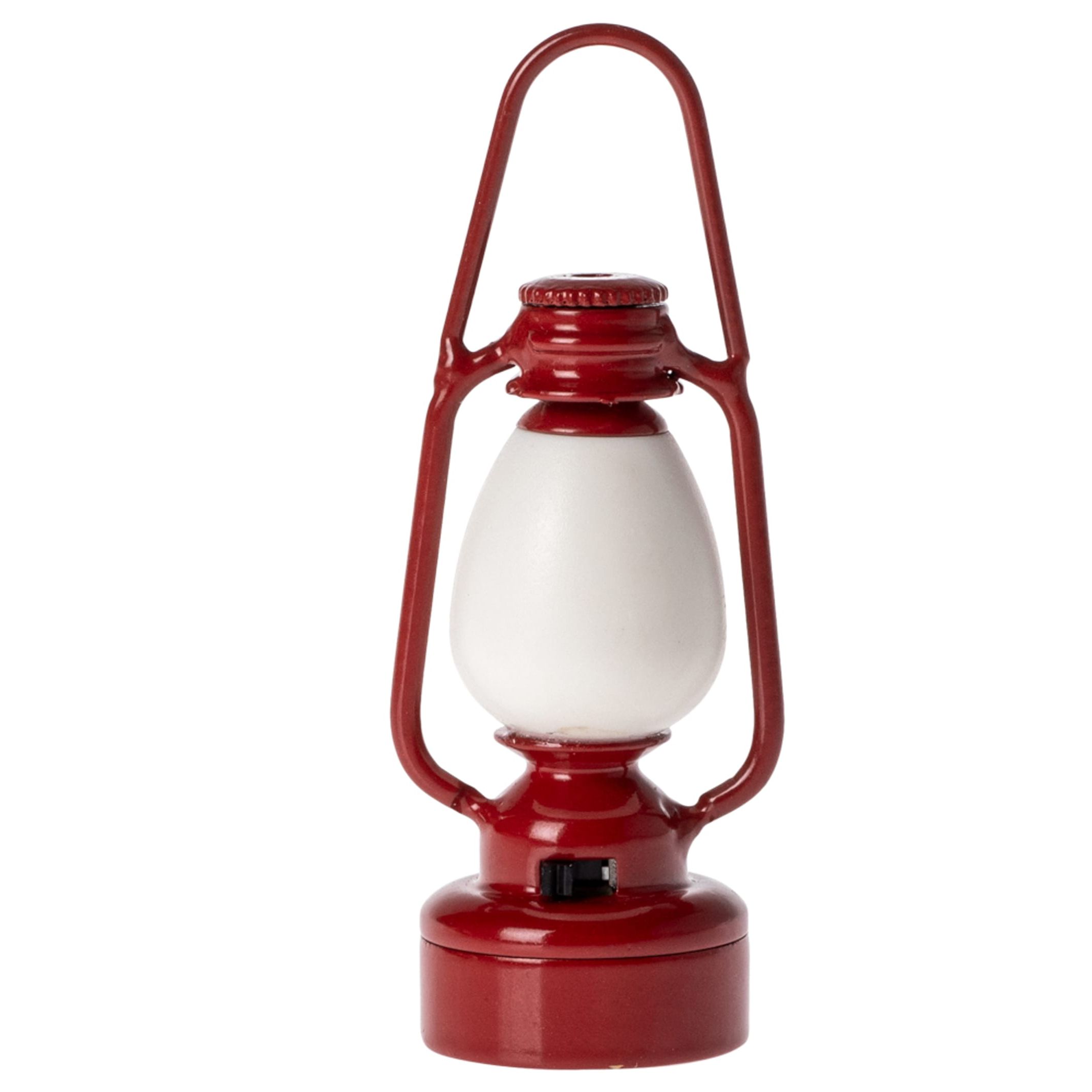 Maileg lanterna miniatura rossa in metallo 7 cm