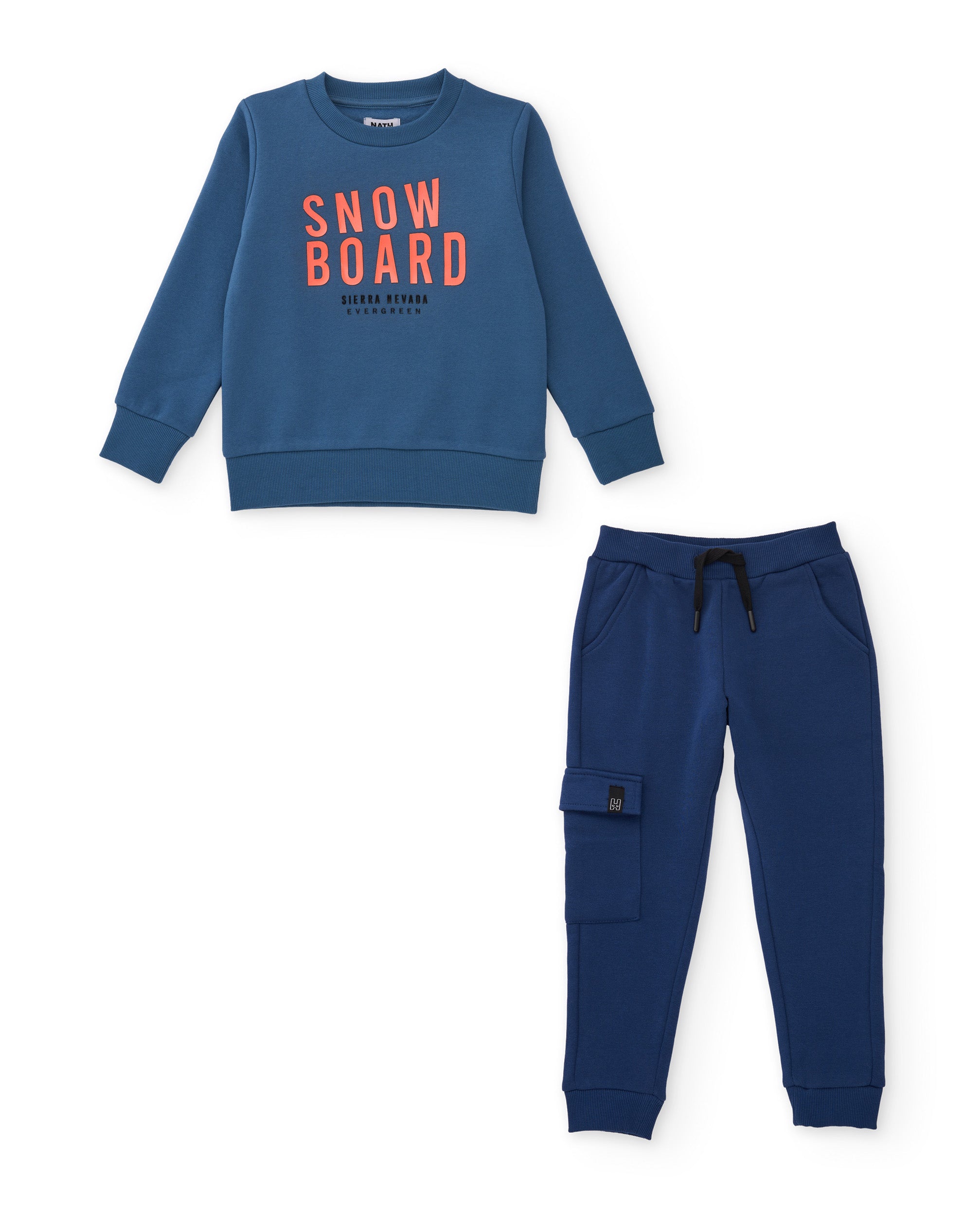 Tuc Tuc Artic Nomads tuta bambino blu felpa e cargo