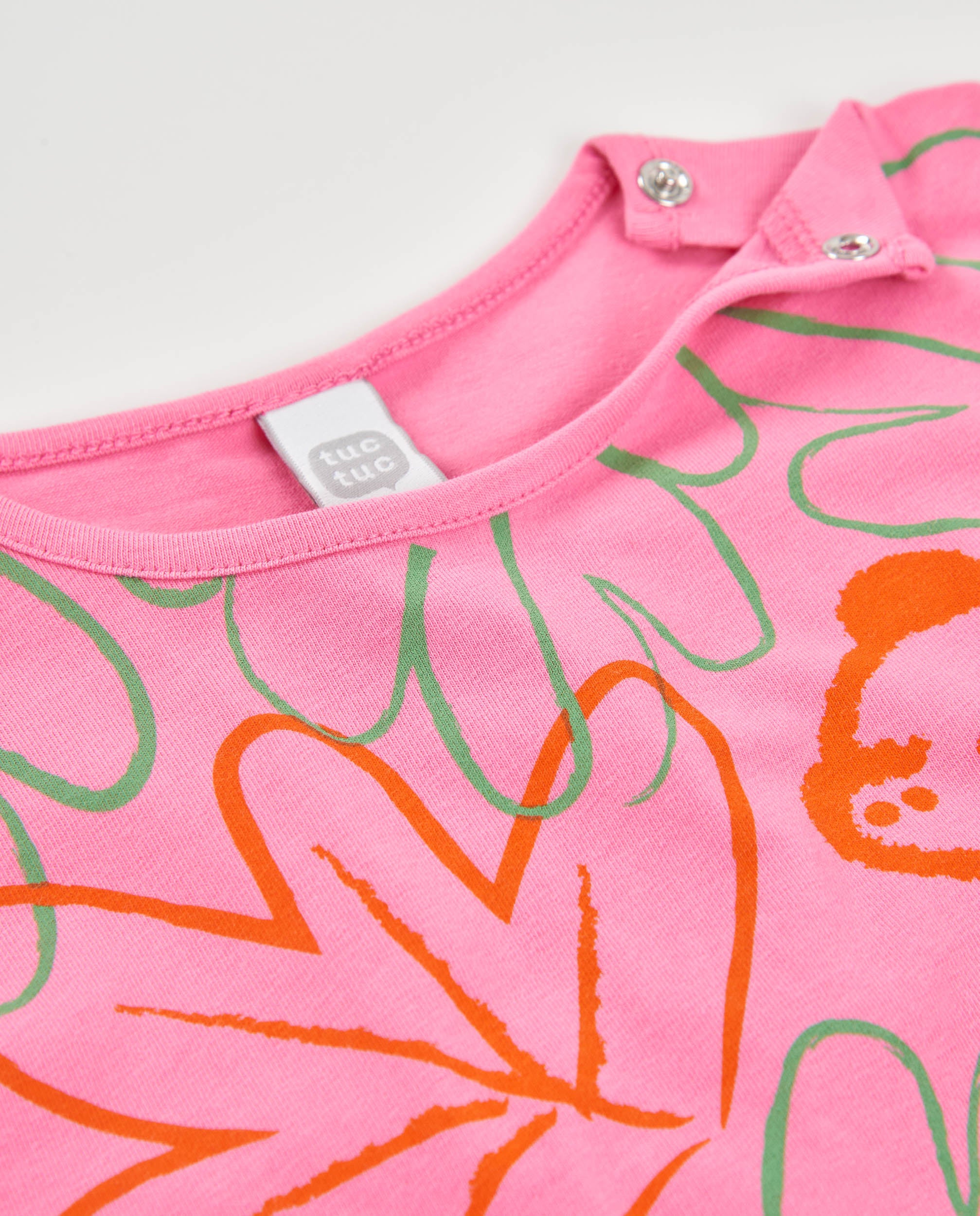 Tuc Tuc t-shirt bambina dinosauro cotone rosa