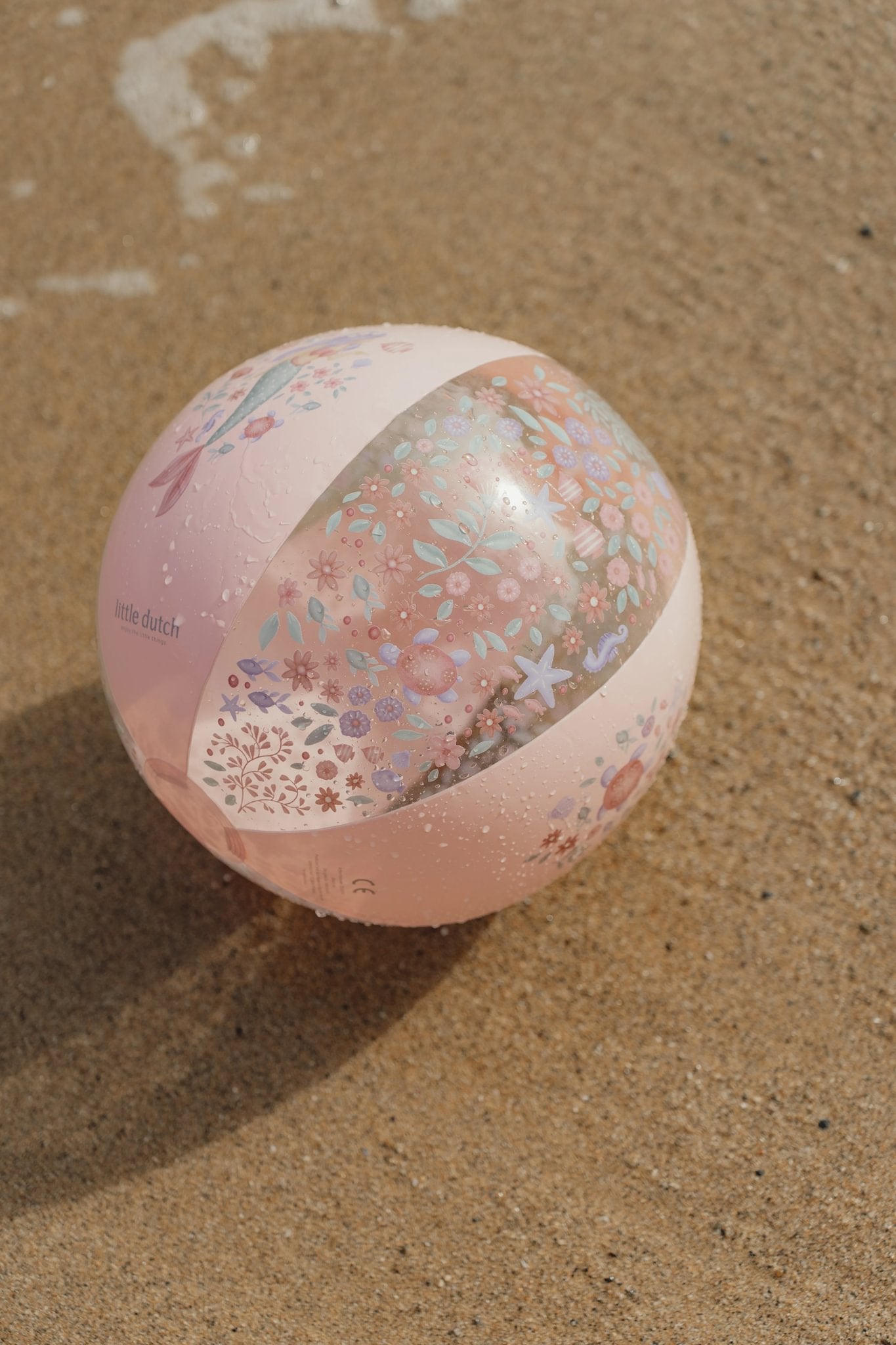 Little Dutch pallone spiaggia rosa sirene 35 cm PVC