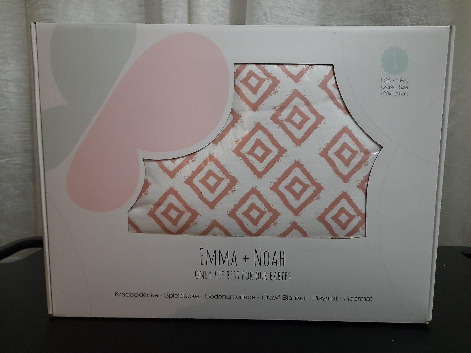 emma & noah Coperta Gattonare 120x120 Fiore Salvia Imbottita