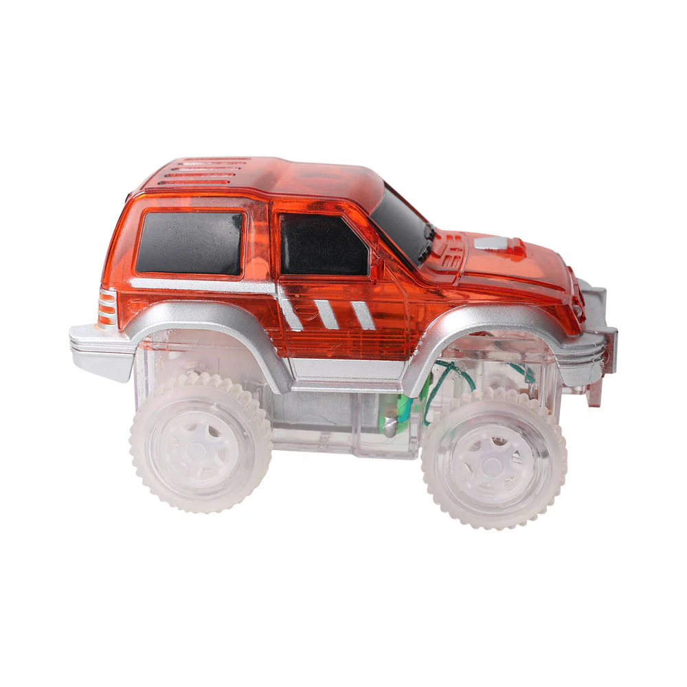 Cleverclixx Race Track Car macchinina rossa con luci