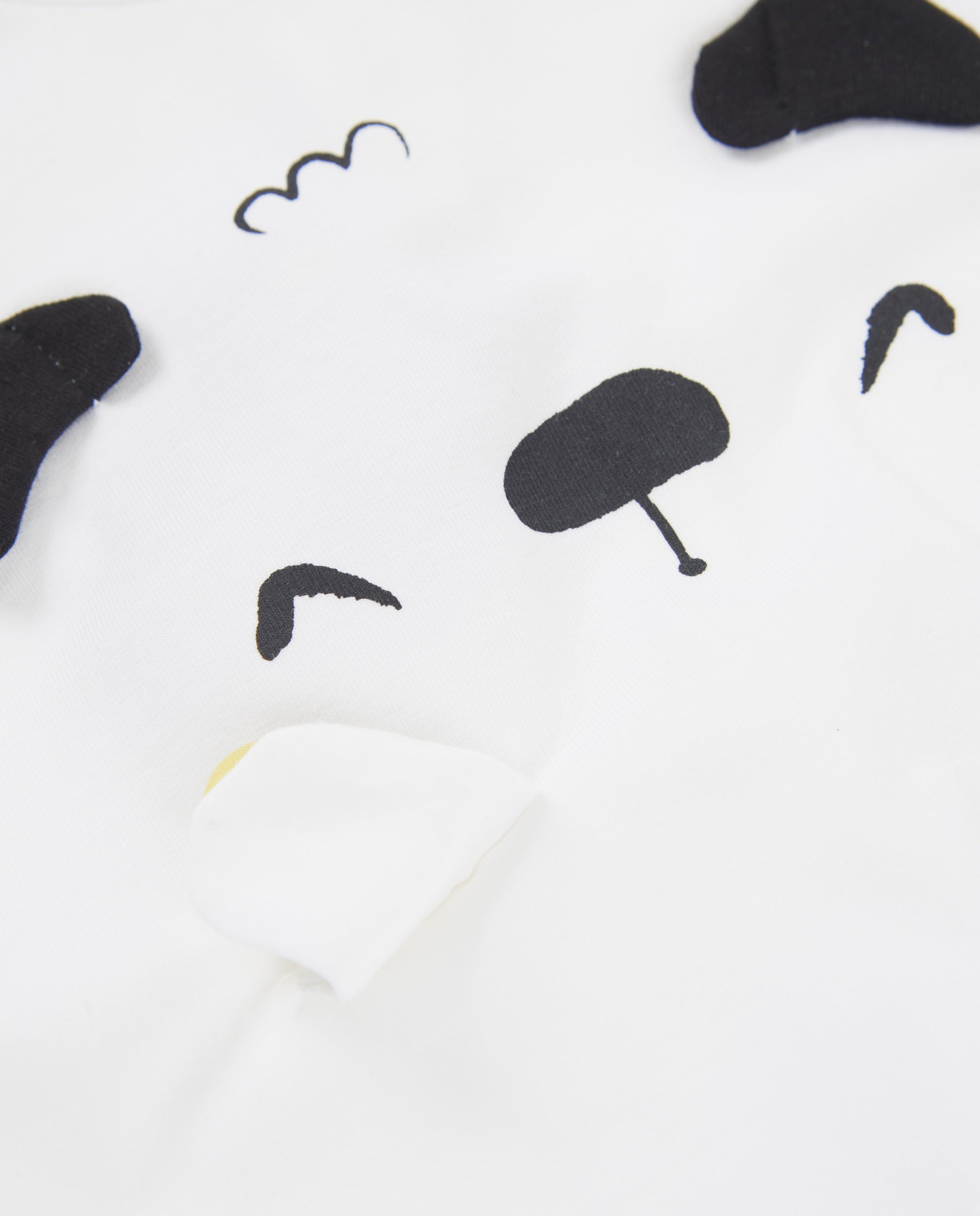 Tuc Tuc completo neonata maglia shorts bianco cagnolino