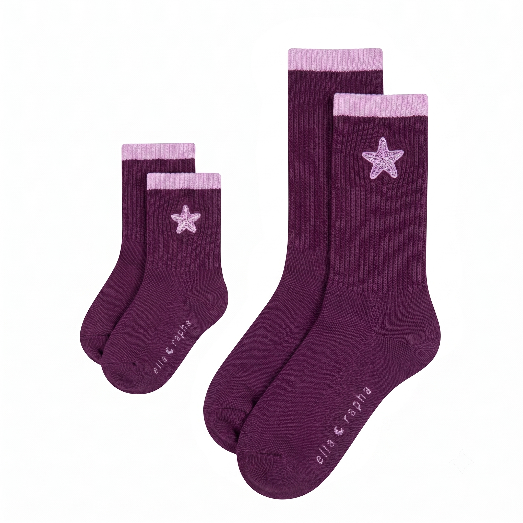 Ella and Rapha Starfish calzini bimbo panna cotone
