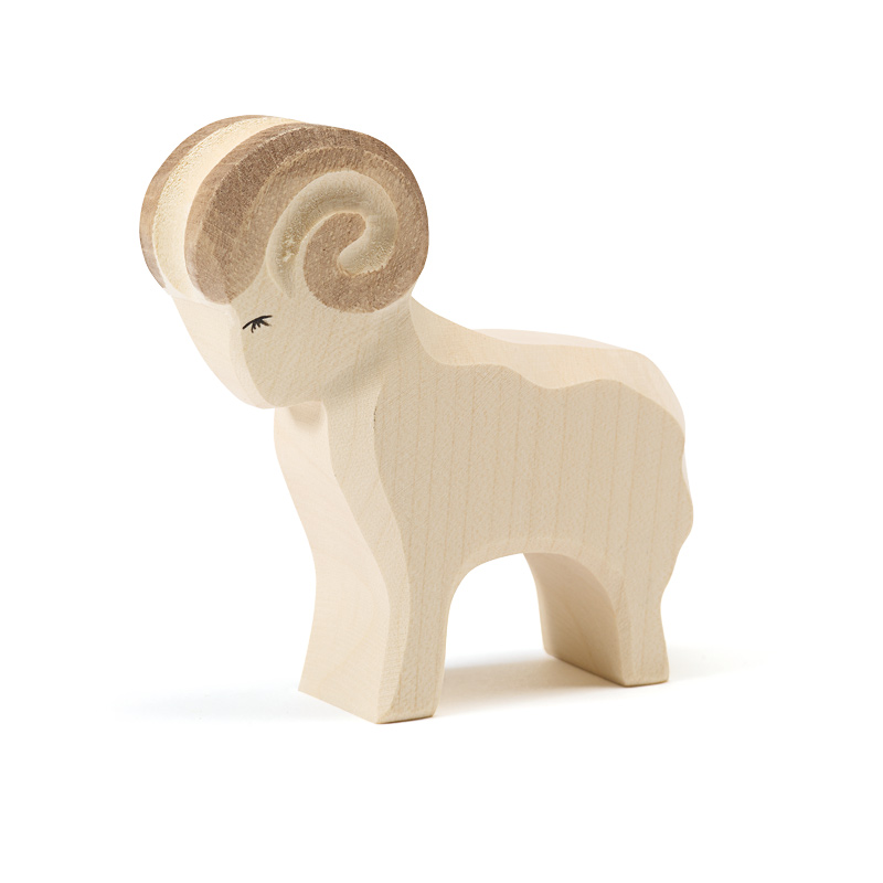 Ostheimer Montone Bianco figura legno 9,5 cm