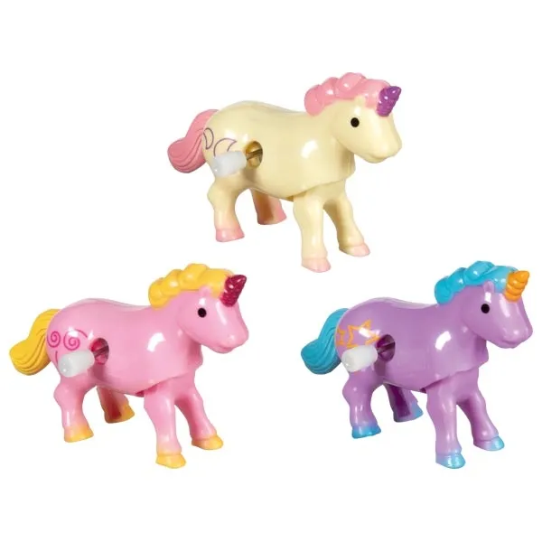 Goki Unicorno figura a carica molla 7,5 cm bambini 4+