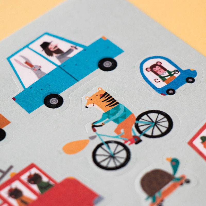 Londji City cartella attività 150 stickers rimovibili città