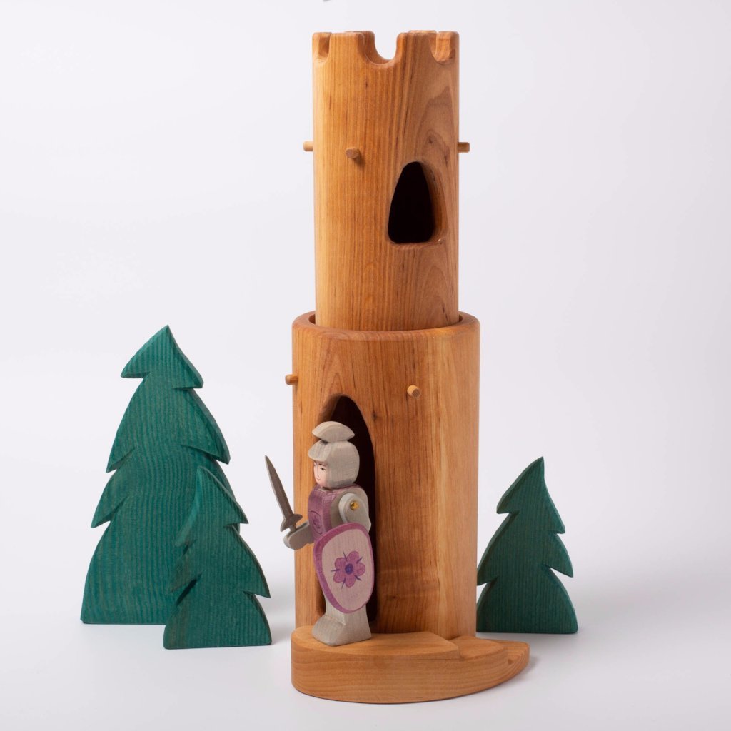 Ostheimer Castello Torre Rotonda con Scale Legno