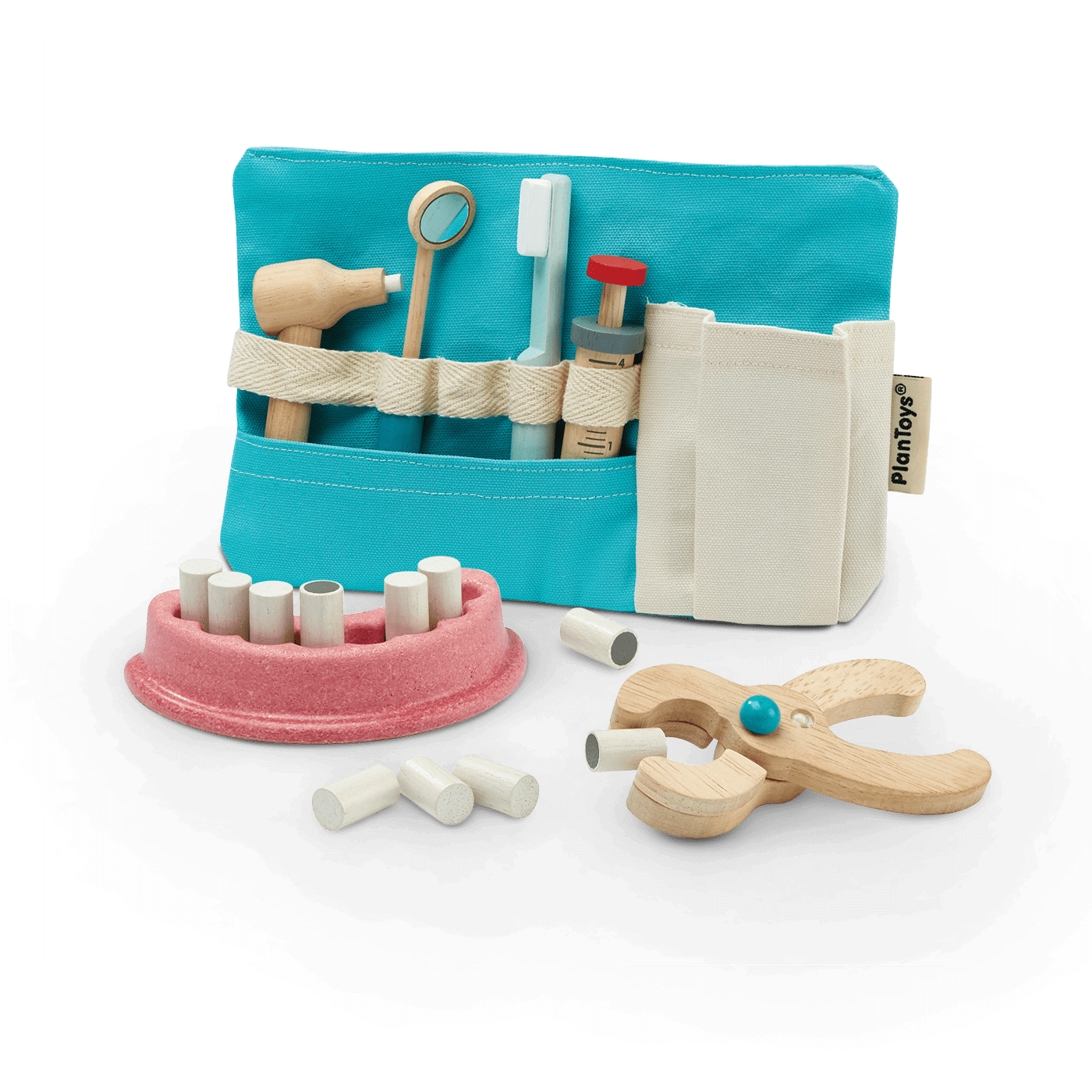 PlanToys Dentist Set gioco dentista in legno