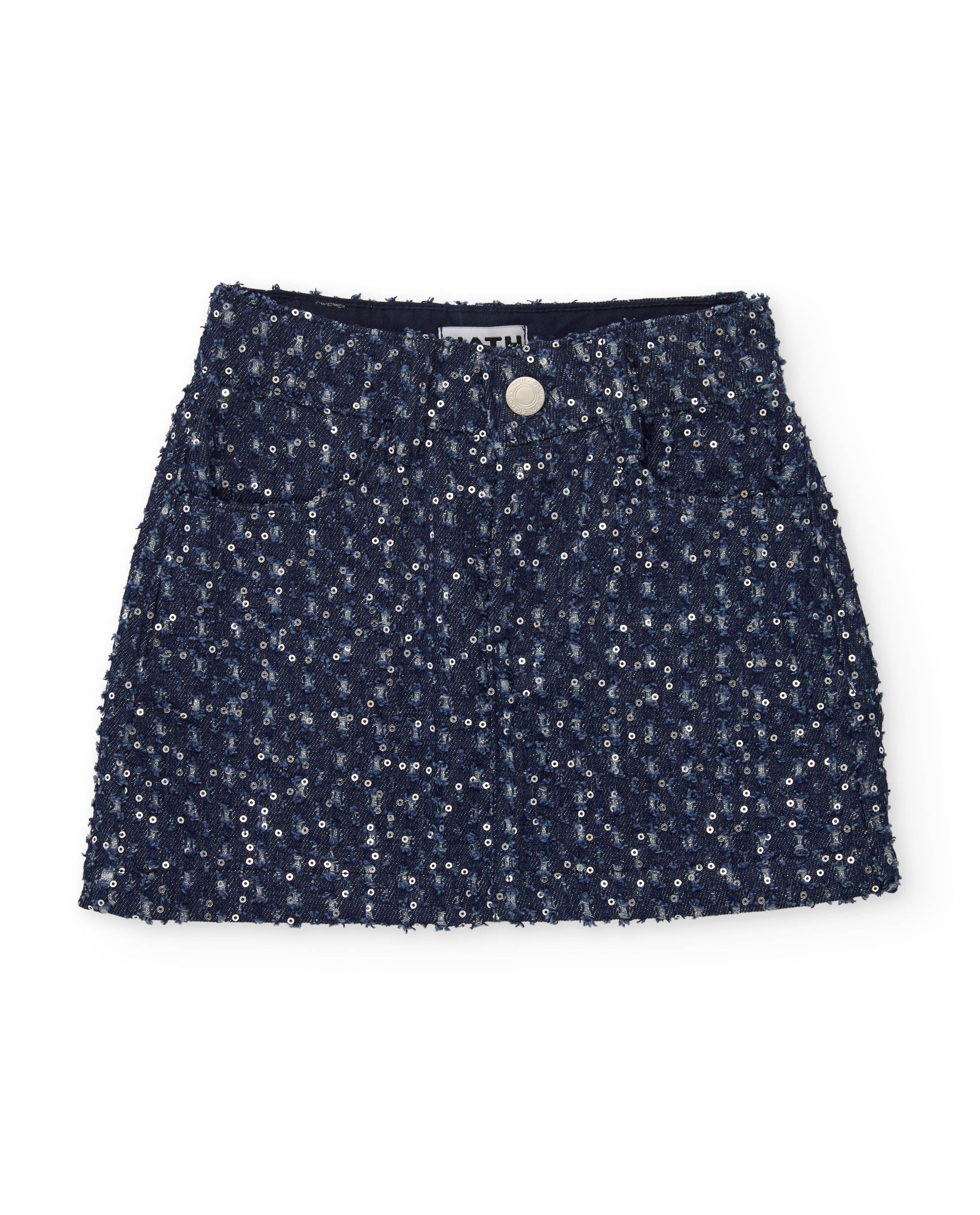 Tuc Tuc Gonna Jeans Bimba Blu Paillettes Mini