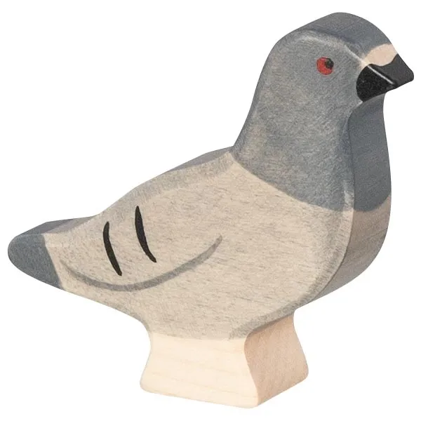Holztiger Piccione figura legno 6,5 cm