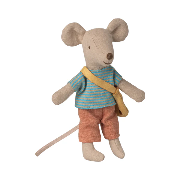 Maileg Little Brother pupazzo topolino 11 cm con borsa