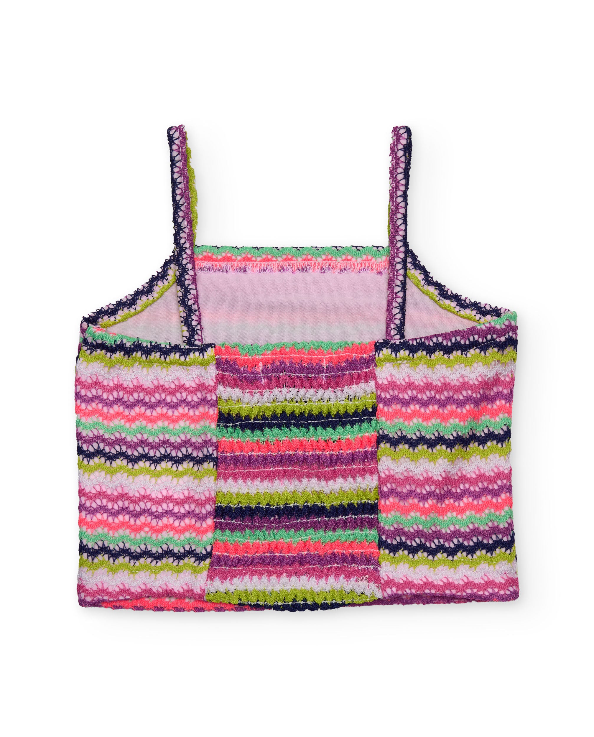 Tuc Tuc top bambina rosa zigzag multicolore