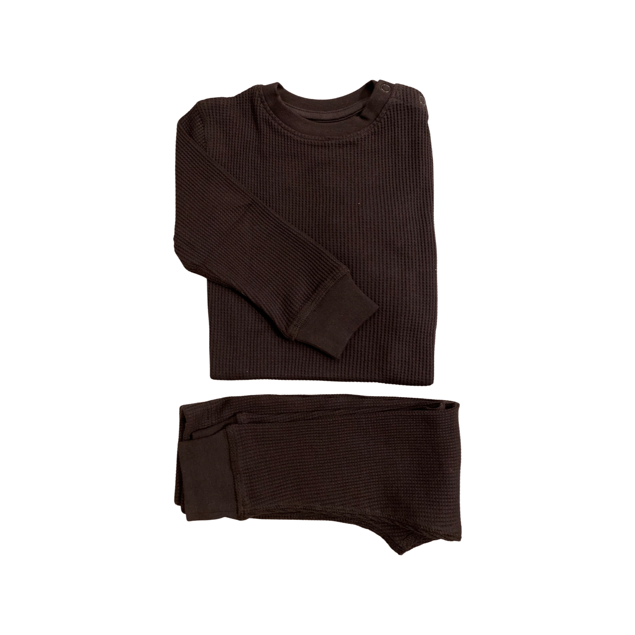 Slugs & Snails Charcoal Black completo waffle cotone bio nero