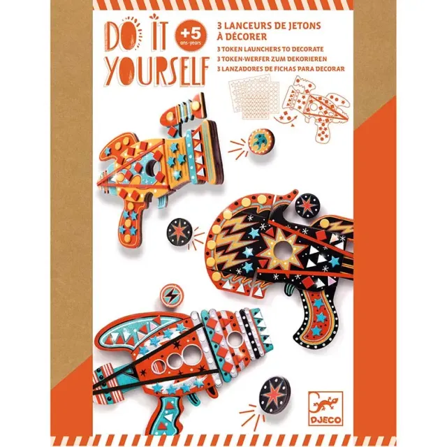 Djeco Pistole Spaziali kit mosaico creativo 3 pezzi