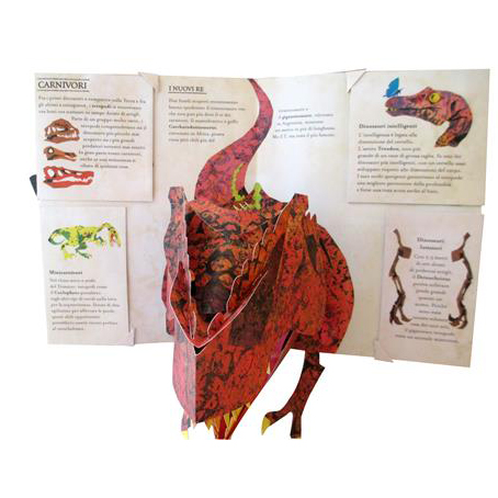 Rizzoli Enciclopedia Preistorica Dinosauri libro pop-up Sabuda