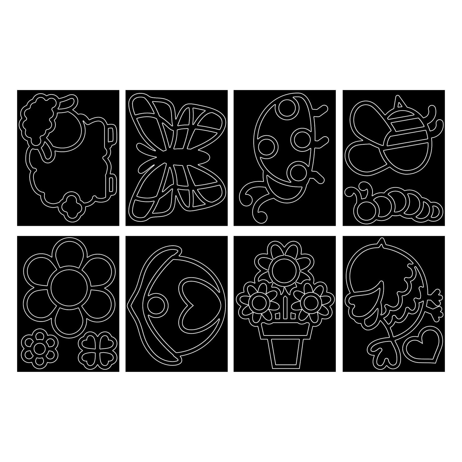 URSUS Trasparenze Primavera Kit Creativo 28 Fogli Carta