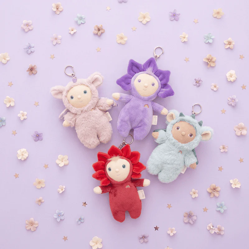 OlliElla Cozy Charm Violet portachiavi peluche viola