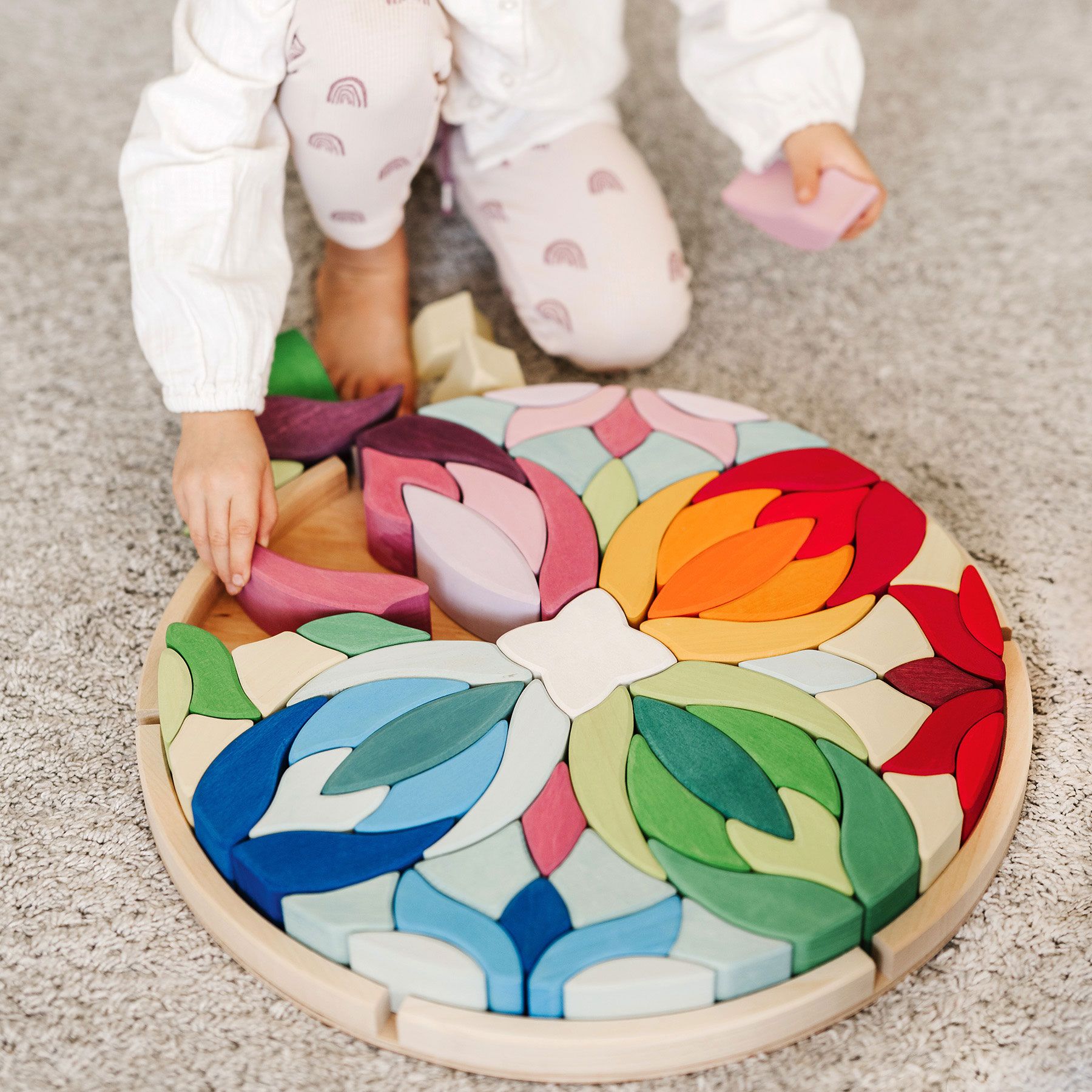 Grimm's Lara Mandala set costruzioni legno 73 pezzi