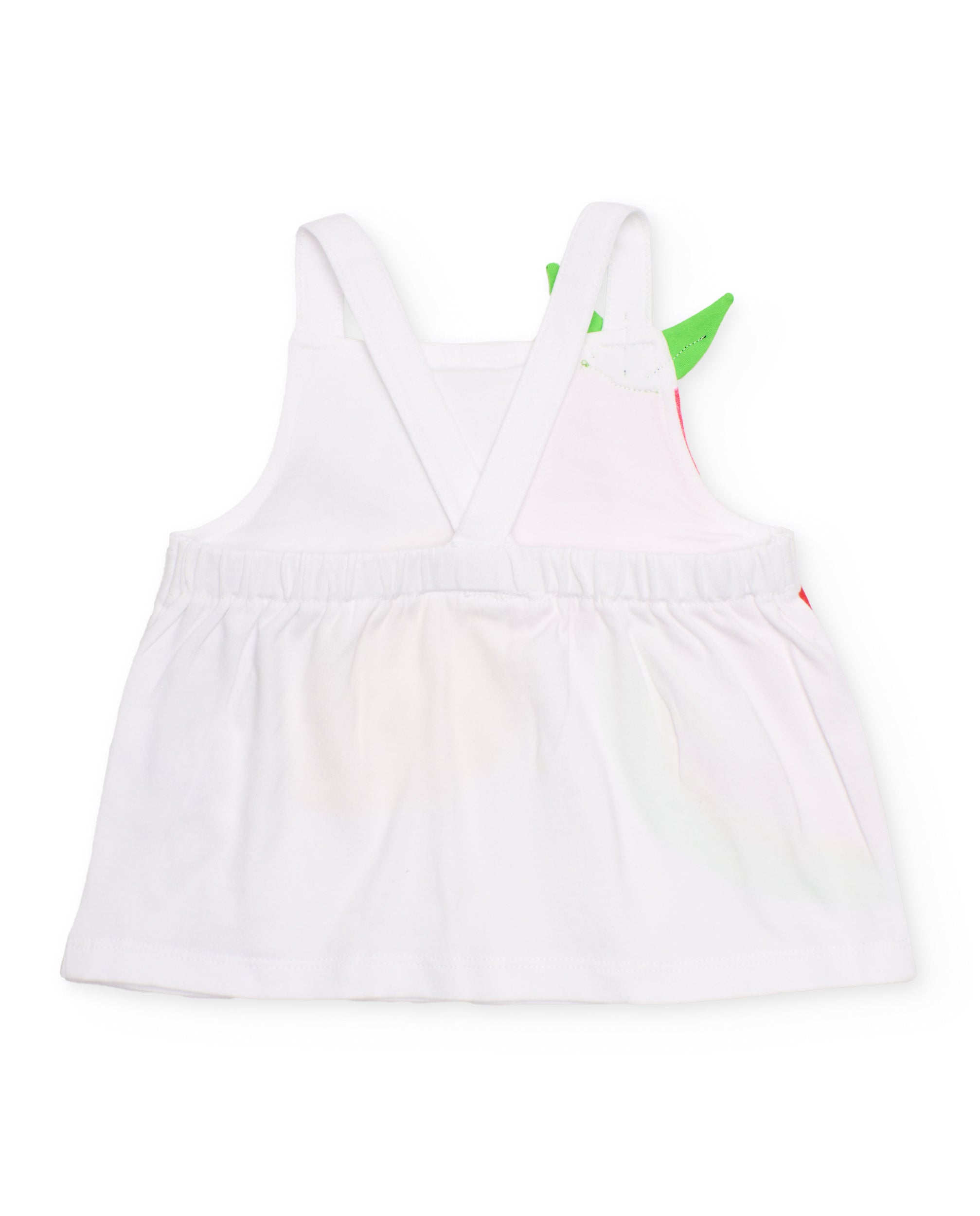 Tuc Tuc completo bambina canotta shorts bianco stampa frutta