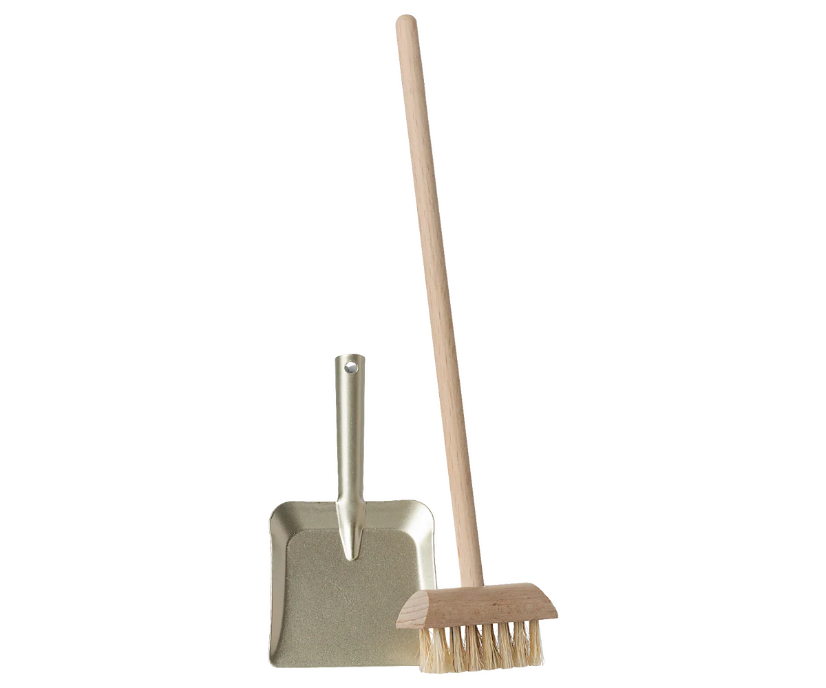 Maileg Scopa e Paletta Miniatura Casa Bambole 17,5 cm