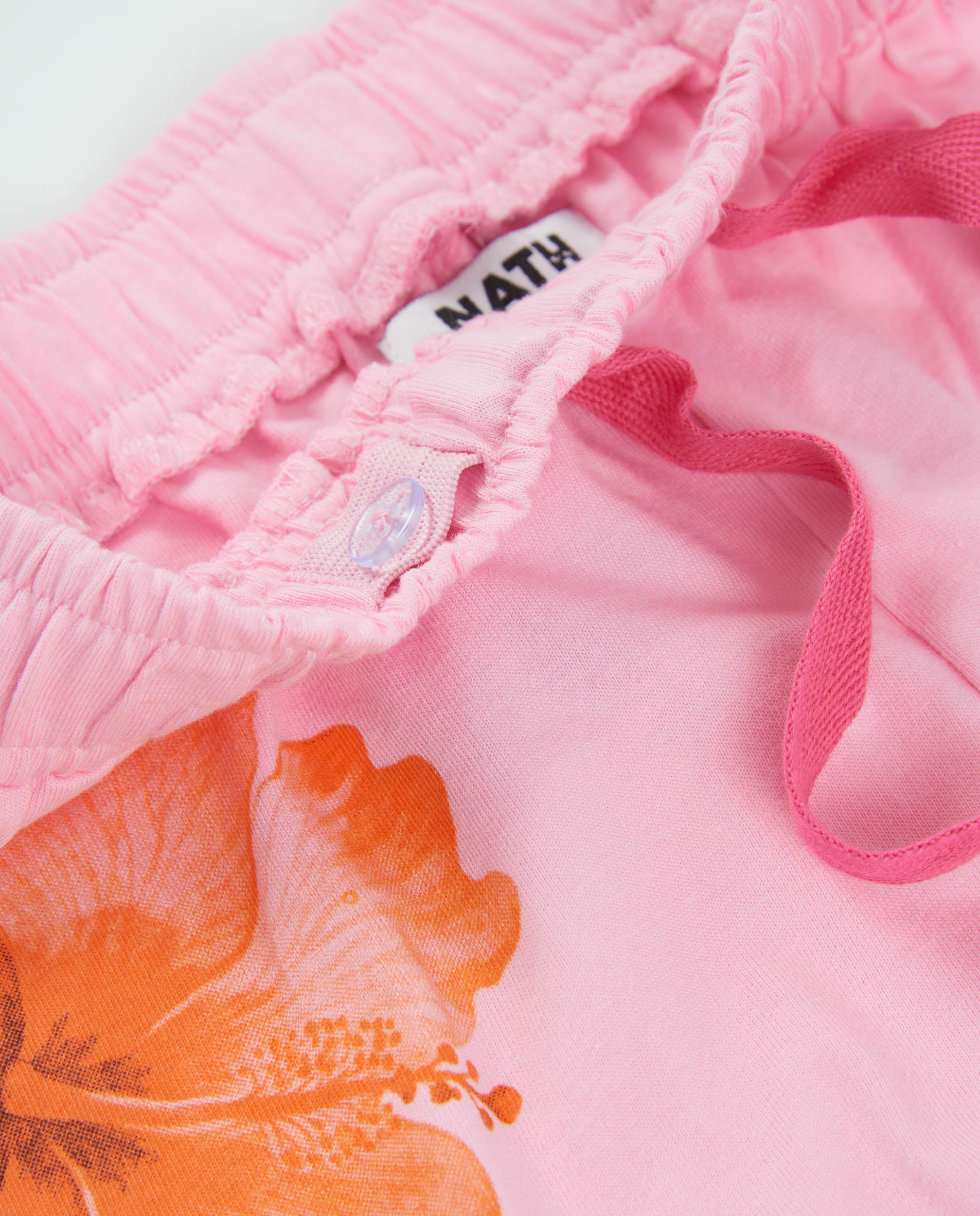 Tuc Tuc Shorts Bambina Rosa Ibisco Cotone con Coulisse