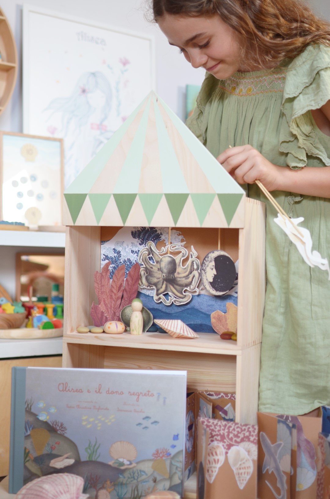 Baboo Il Circo Libreria Teatrino Bambini Pino 2 Box