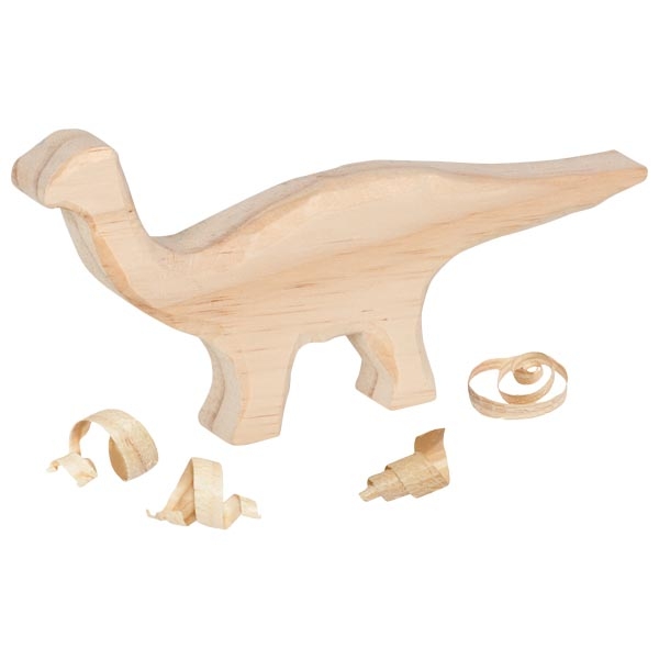 Goki Set 3 Blocchi Intaglio Animali Legno 19 cm