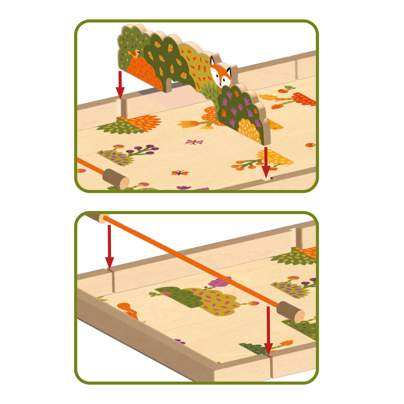 Djeco Pass Animo Gioco Destrezza Legno 2 in 1
