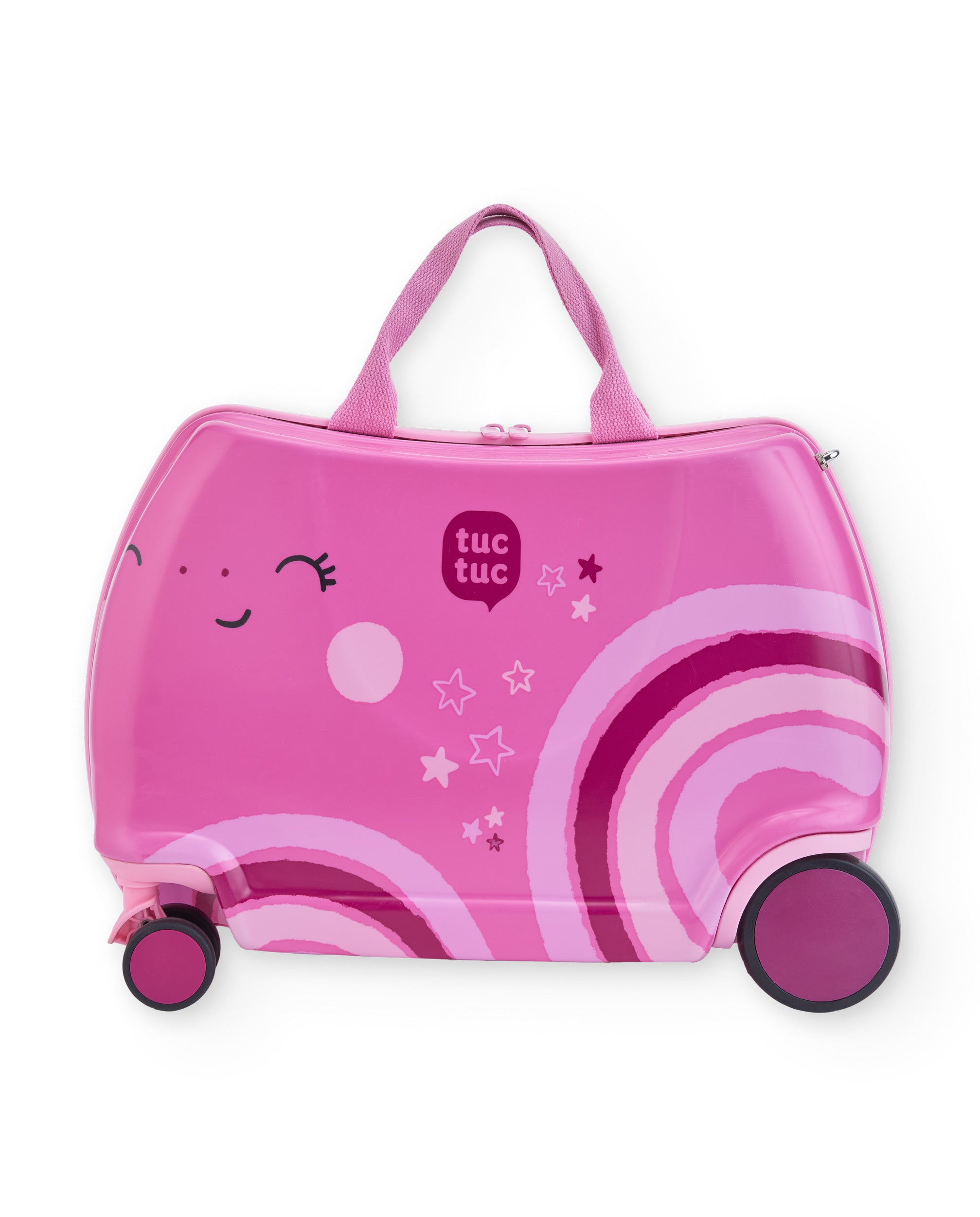 Tuc Tuc valigia bimba rosa arcobaleno rigida con ruote