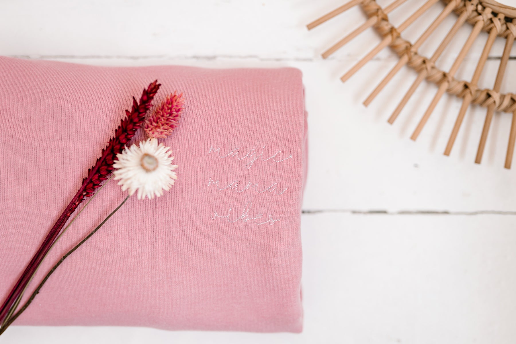 Ella and Rapha Mama felpa rosa classic fit cotone
