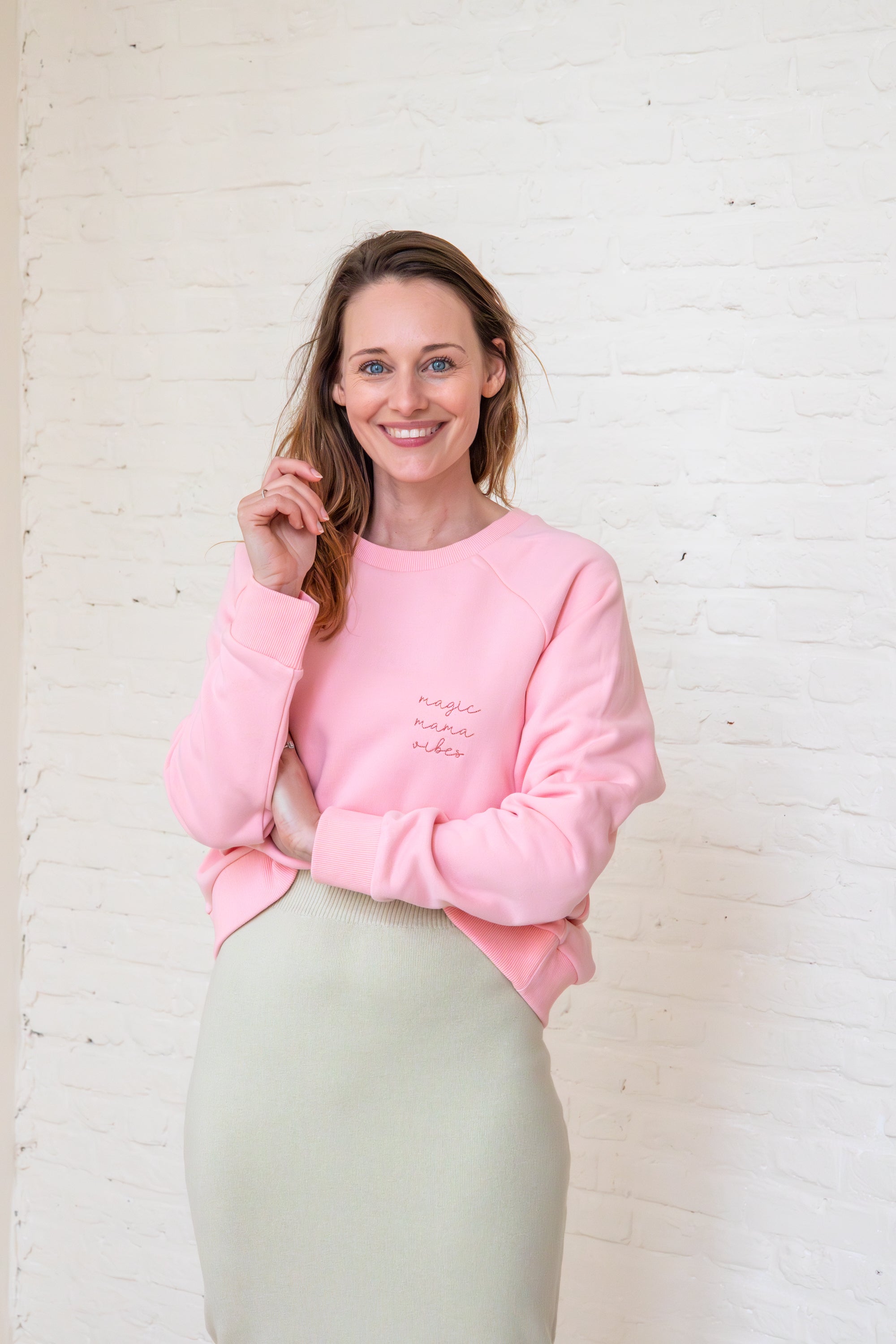 Ella and Rapha MAMA Classic Fit felpa rosa cherry blossom