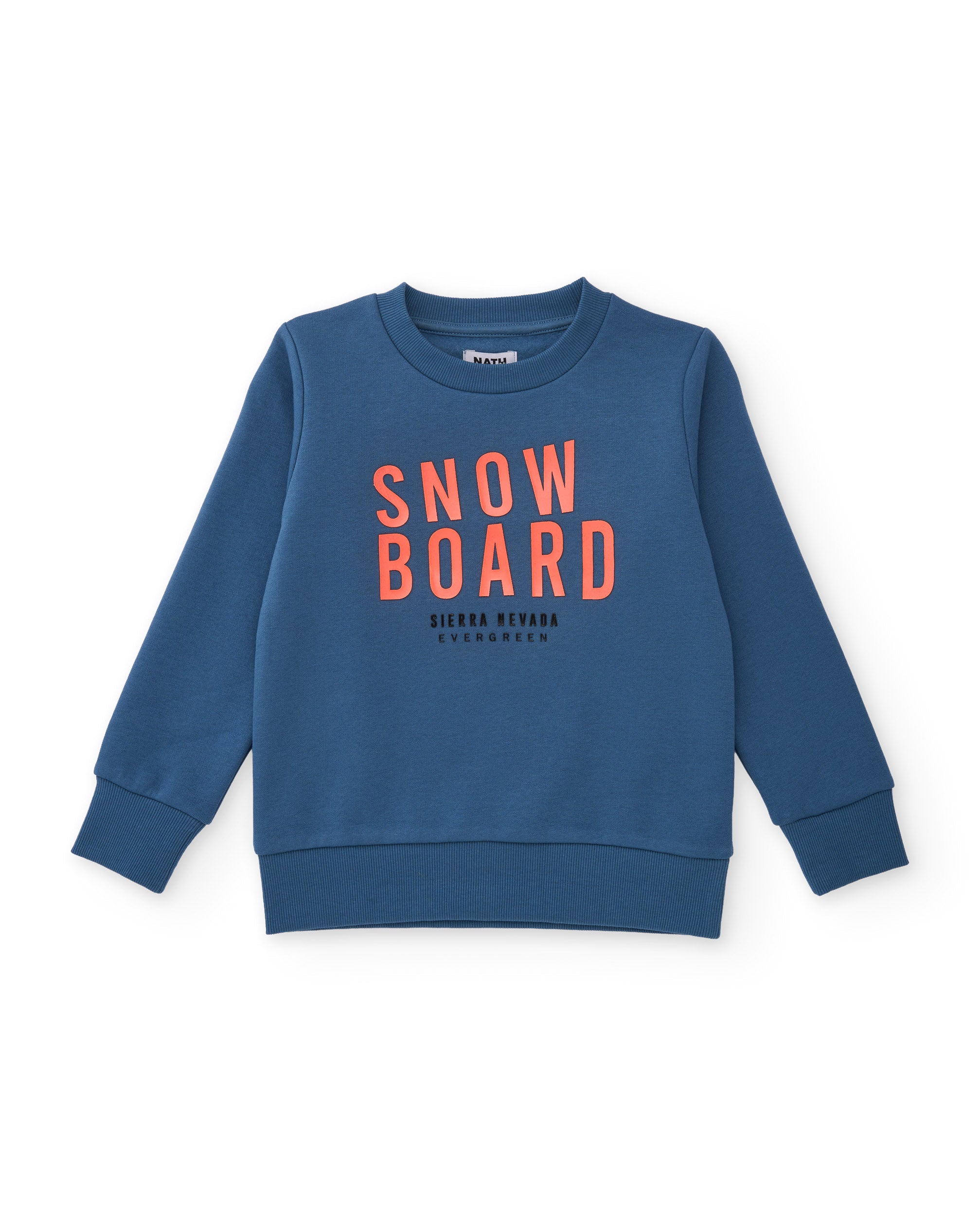 Tuc Tuc felpa girocollo snowboard pile blu