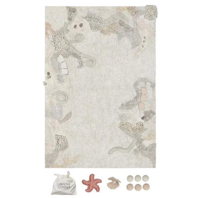 Lorena Canals Seabed Tappeto Gioco Cotone 140x200 cm