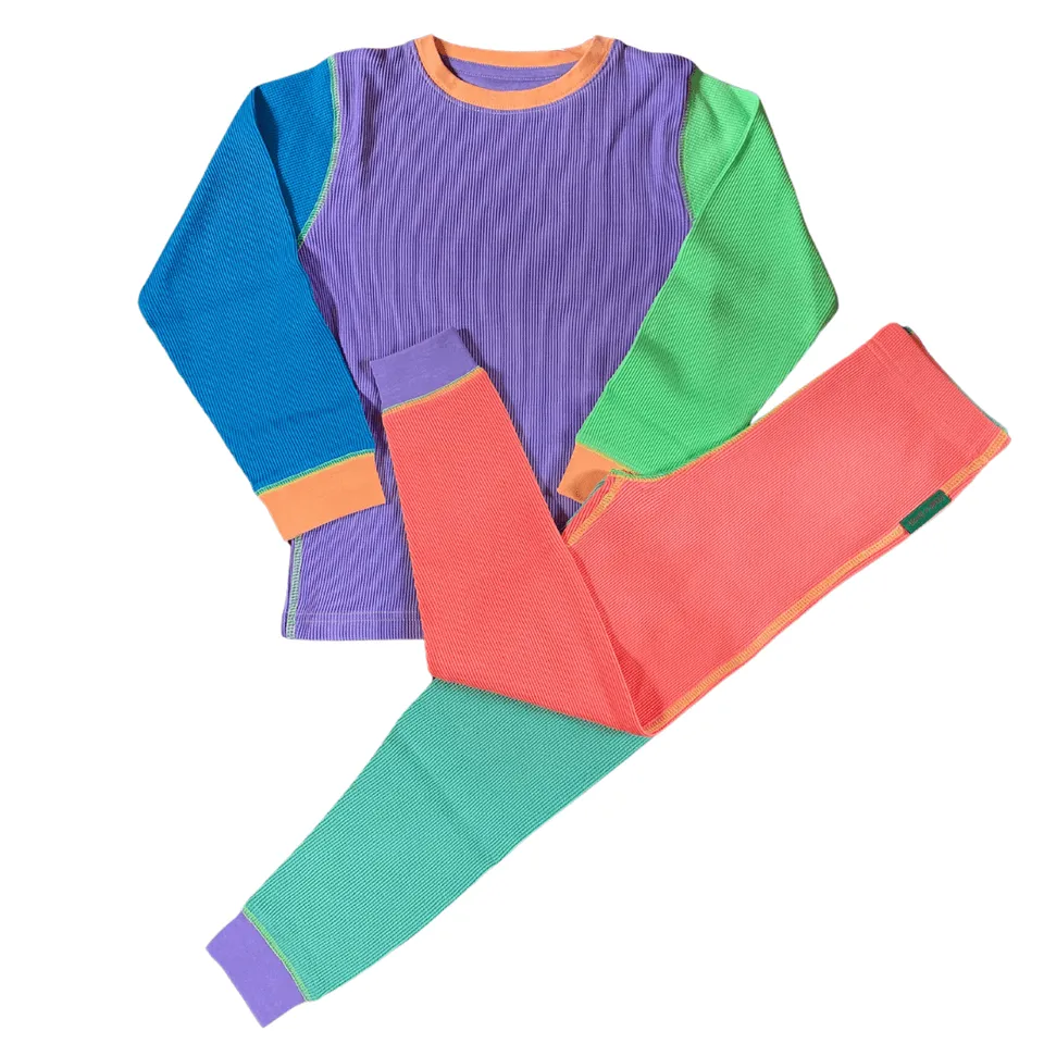 Slugs & Snails 90's Dayglow set waffle cotone bio