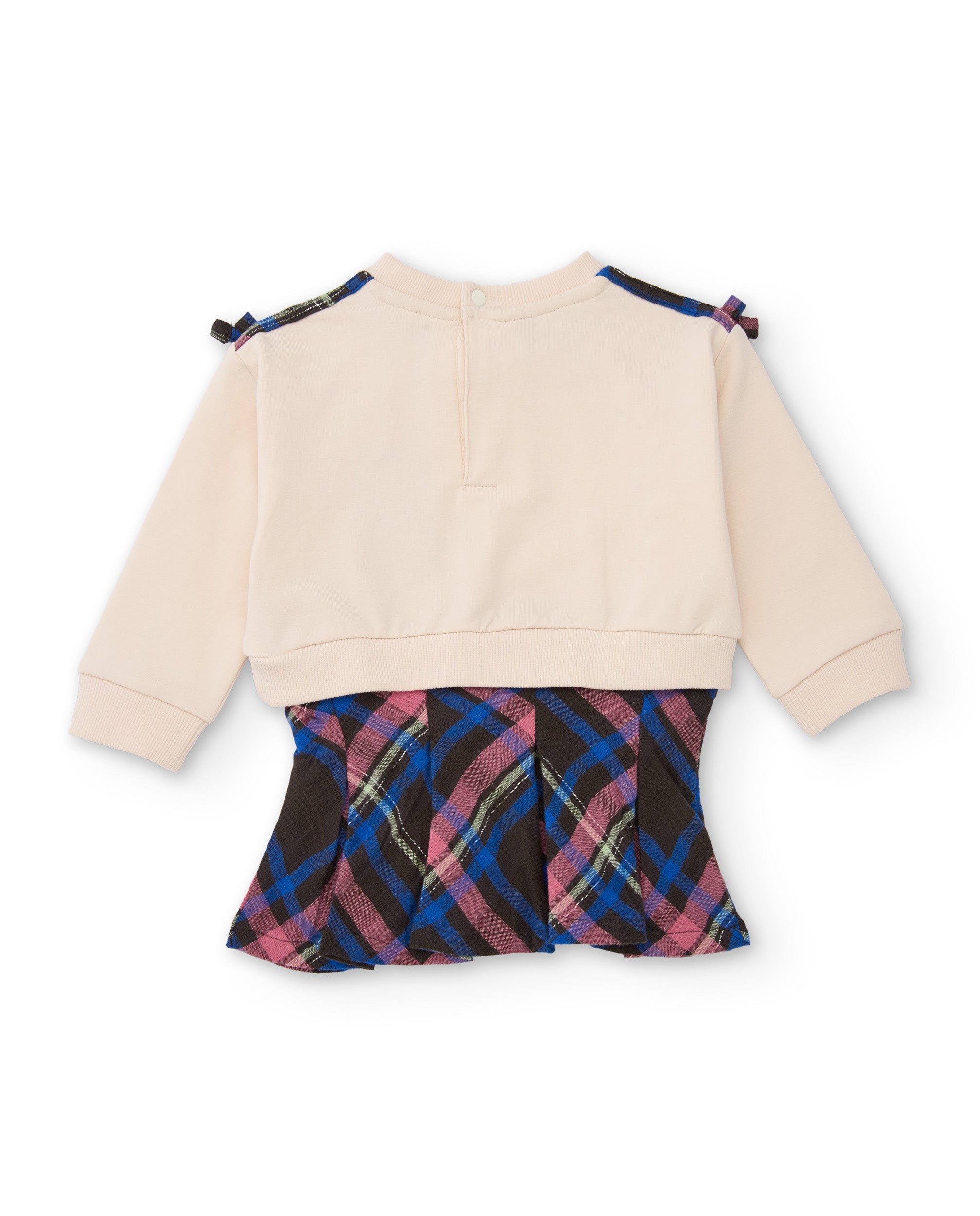 Tuc Tuc Polar Friends vestito bambina crudo scozzese