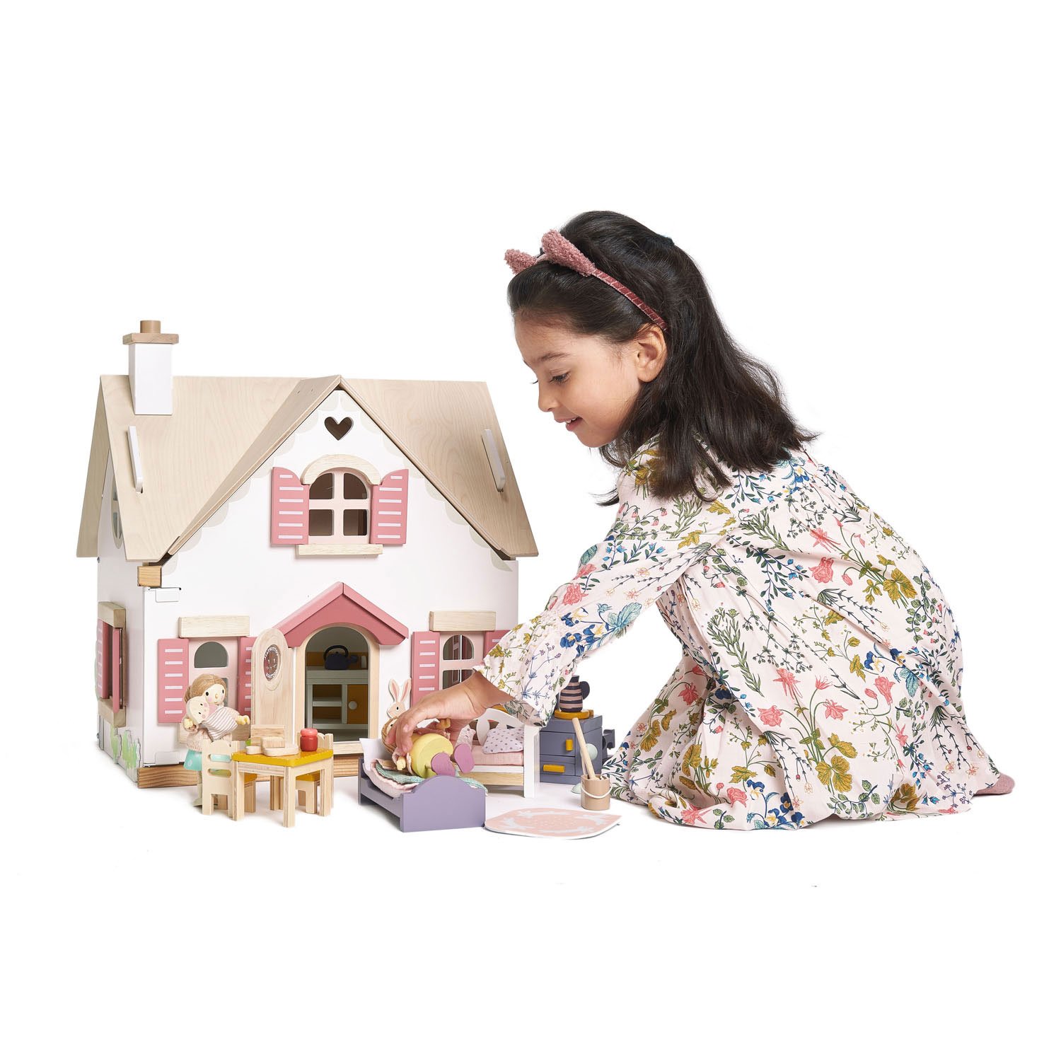 Tender Leaf Cottontail Cottage casa bambole con arredi