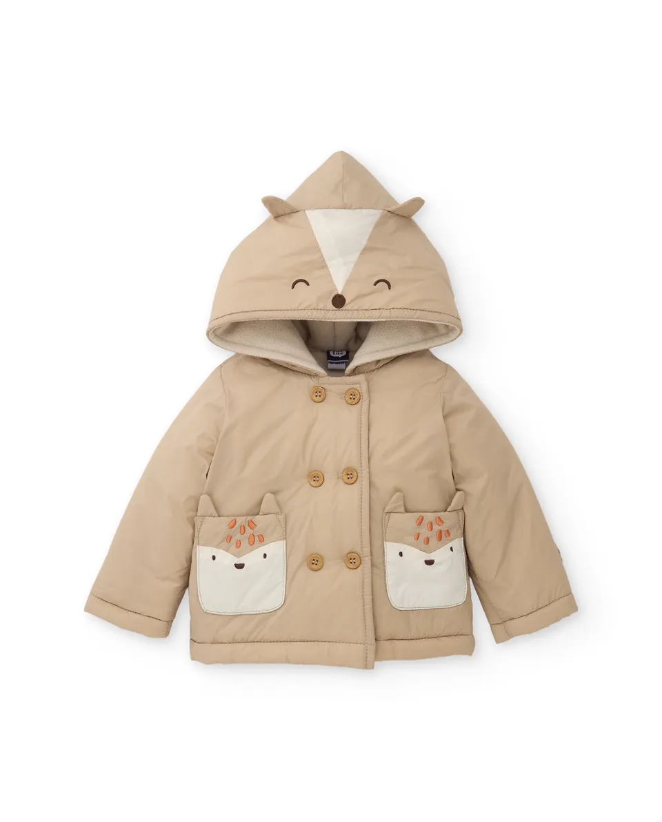 Tuc Tuc cappotto neonato orecchie beige