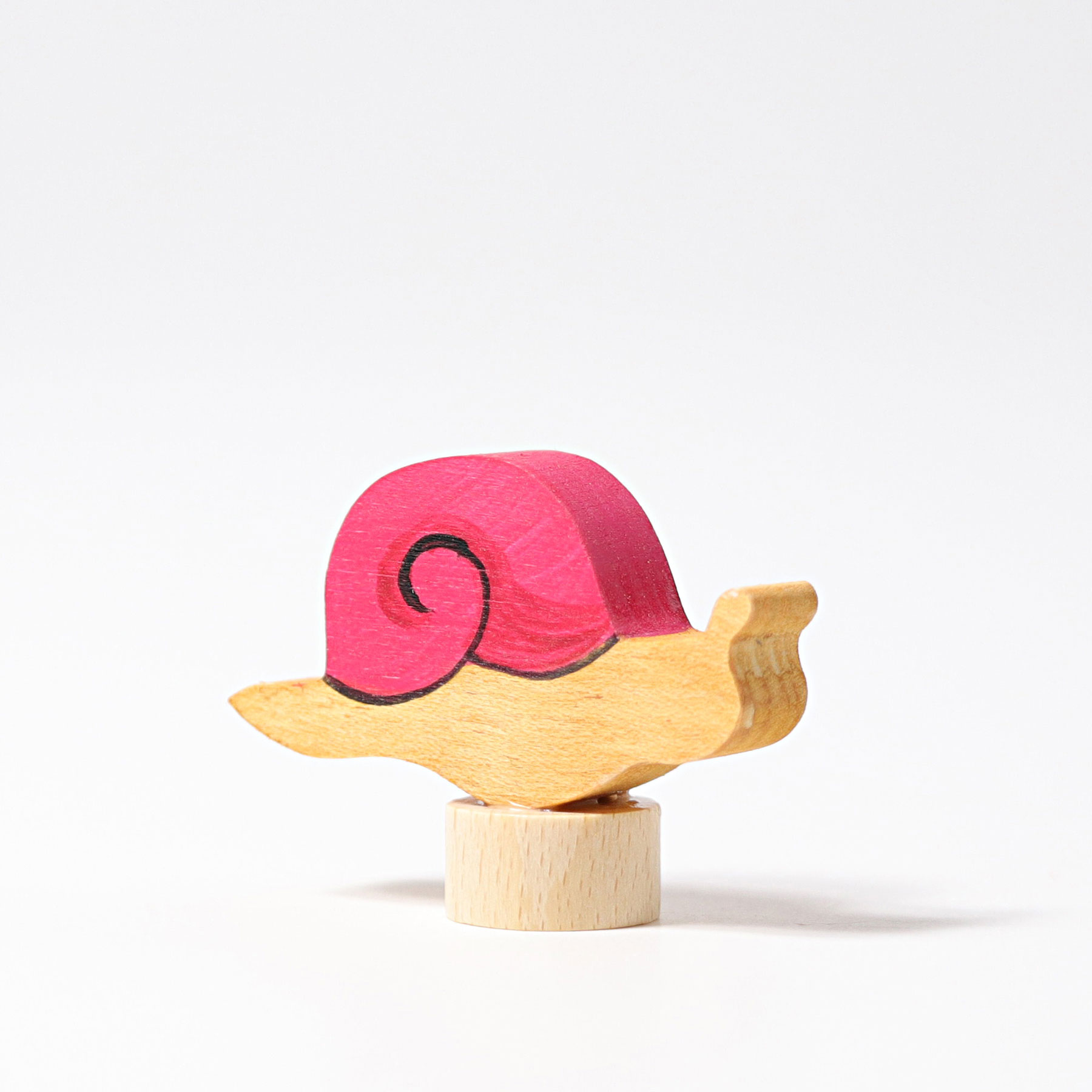 Grimm's Chiocciola figura legno dipinta a mano 4 cm